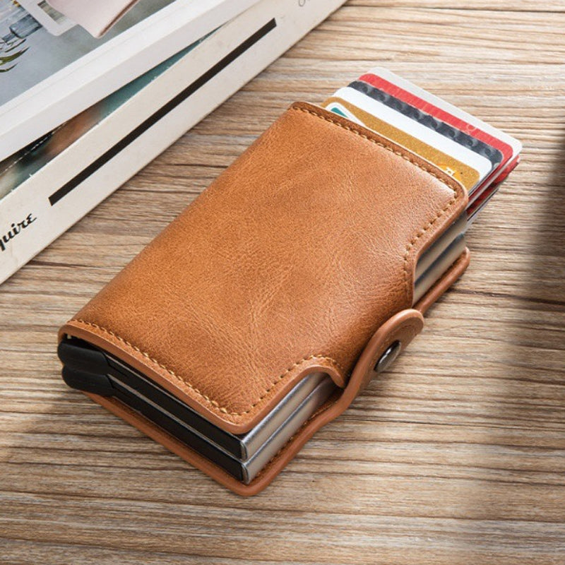 Premium Leather Card Holder Wallet - Slim RFID Blocking Credit Card Case for Men & Women - Perfect for Travel, Business, and Everyday Use
