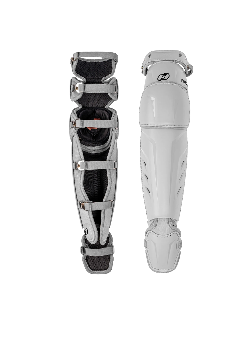 FORCE3 XS3® PRO ELITE Baseball Catcher Leg Guards - Lightweight Protective Gear for PitchCom® System - Perfect for Intermediate Players & Youth Leagues