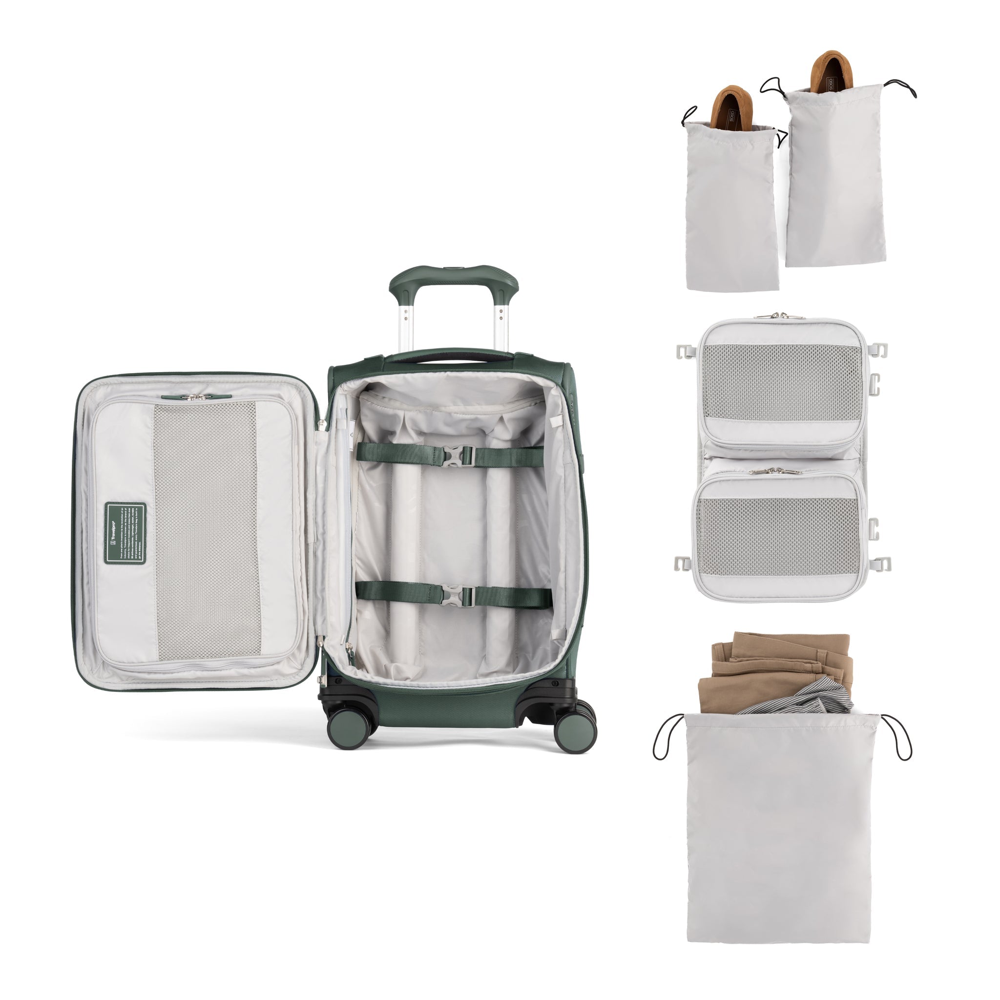 Travelpro VersaPack+ Compact Expandable Carry-On Spinner Luggage - Perfect for Business Trips & Weekend Getaways