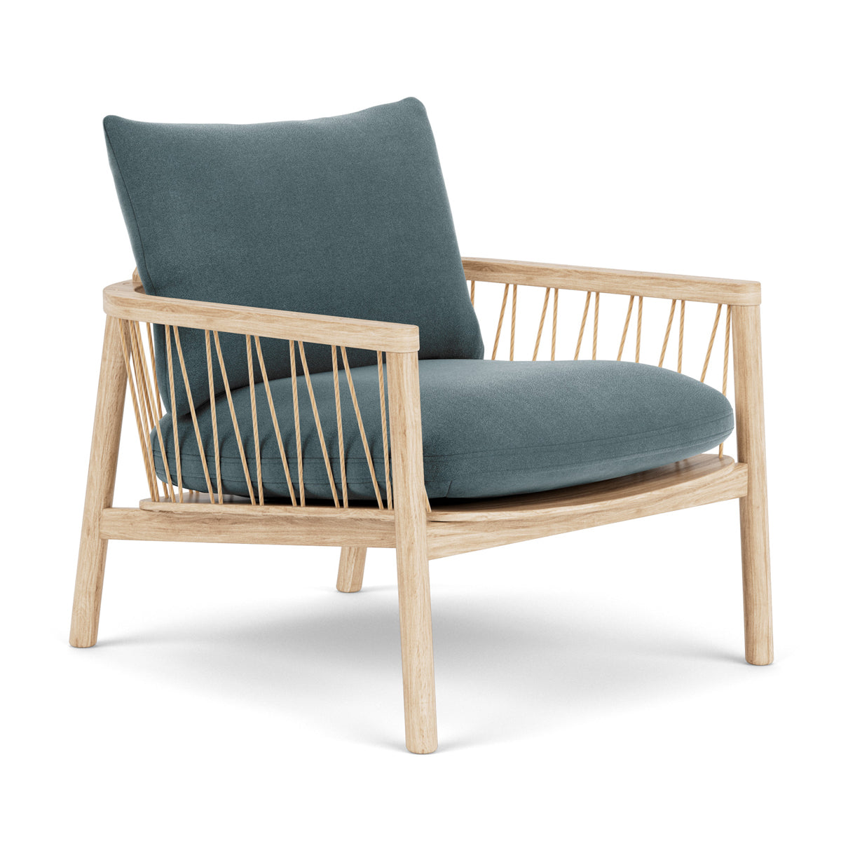 Enzo Fabric Armchair - Modern Upholstered Accent Chair for Living Room, Bedroom & Office - Comfortable Lounge Chair with Sturdy Wooden Legs - Perfect for Relaxing, Reading & Decorating
