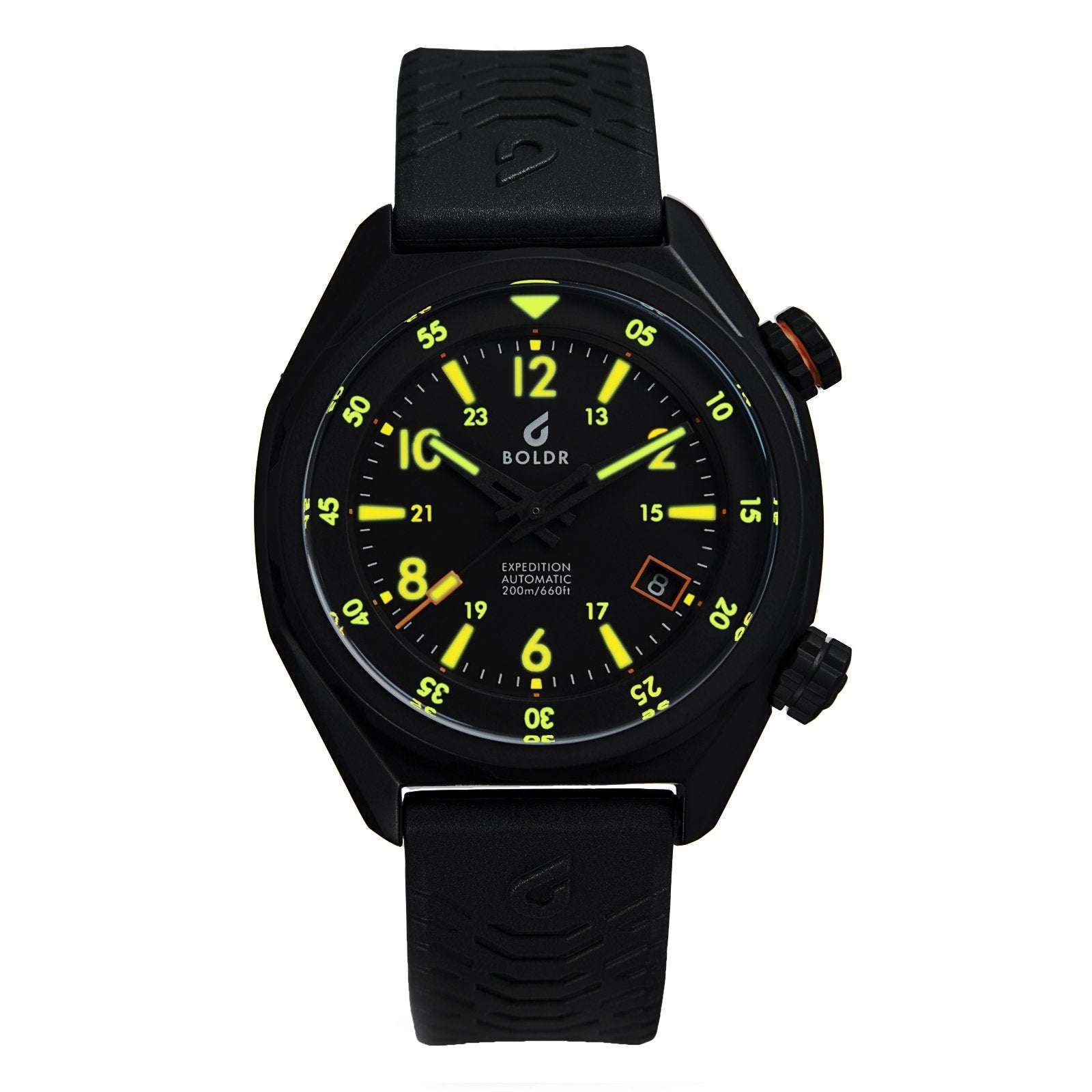 BOLDR Expedition II Sinai Automatic Dive Watch - 200M Waterproof, Stainless Steel, Unisex for Men & Women - Perfect for Scuba Diving, Swimming & Outdoor Adventures