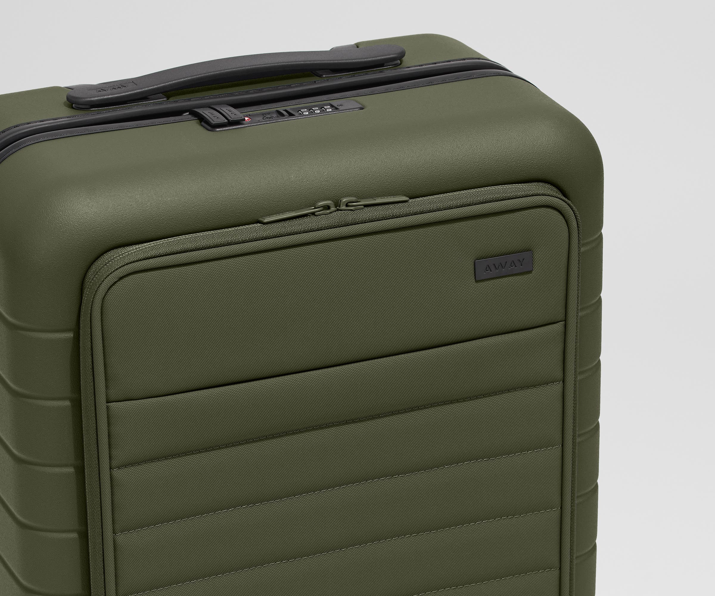 Premium Olive Green Executive Carry-On Luggage - Lightweight & Durable Business Travel Suitcase for Airplane & Weekend Trips