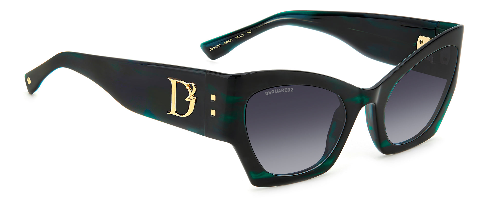 DSQUARED2 D2 0132/S Sunglasses - Polarized UV Protection Aviator Style for Men & Women - Perfect for Driving, Beach & Outdoor Activities