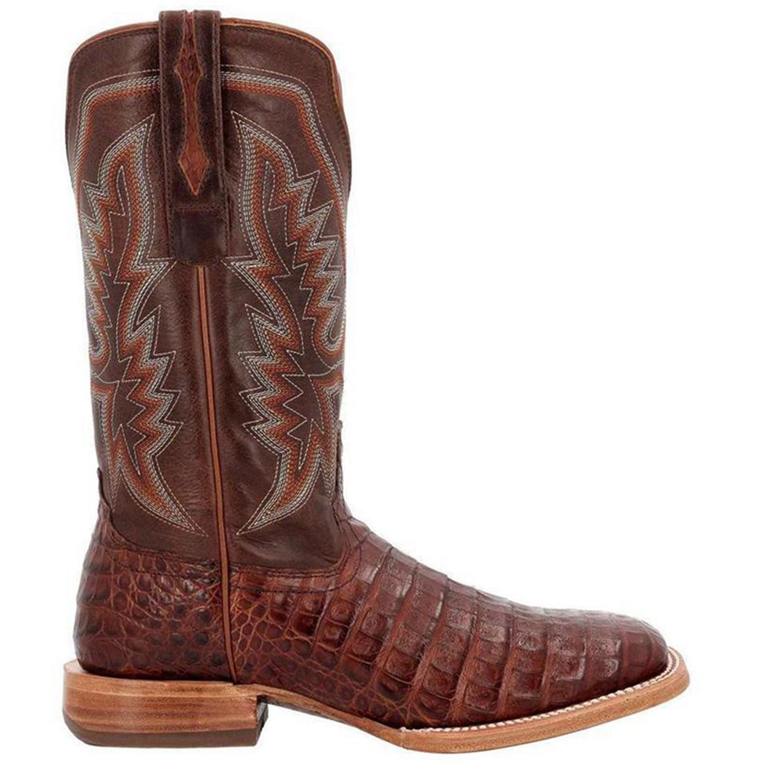 PRCA Collection Genuine Caiman Belly Western Cowboy Boots for Men - Durable & Stylish Rodeo, Country Dance & Outdoor Riding Boots