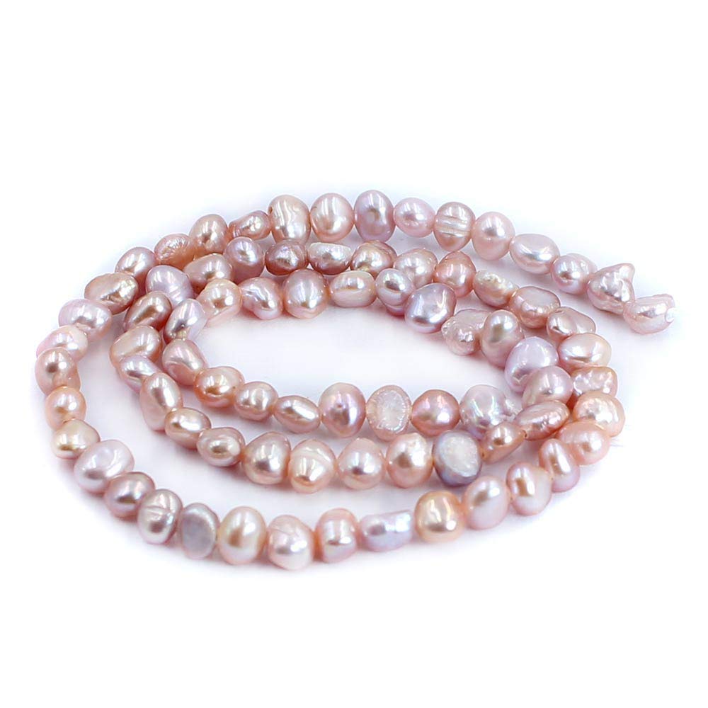 Natural Baroque Potato Purple Freshwater Pearl Loose Beads 15