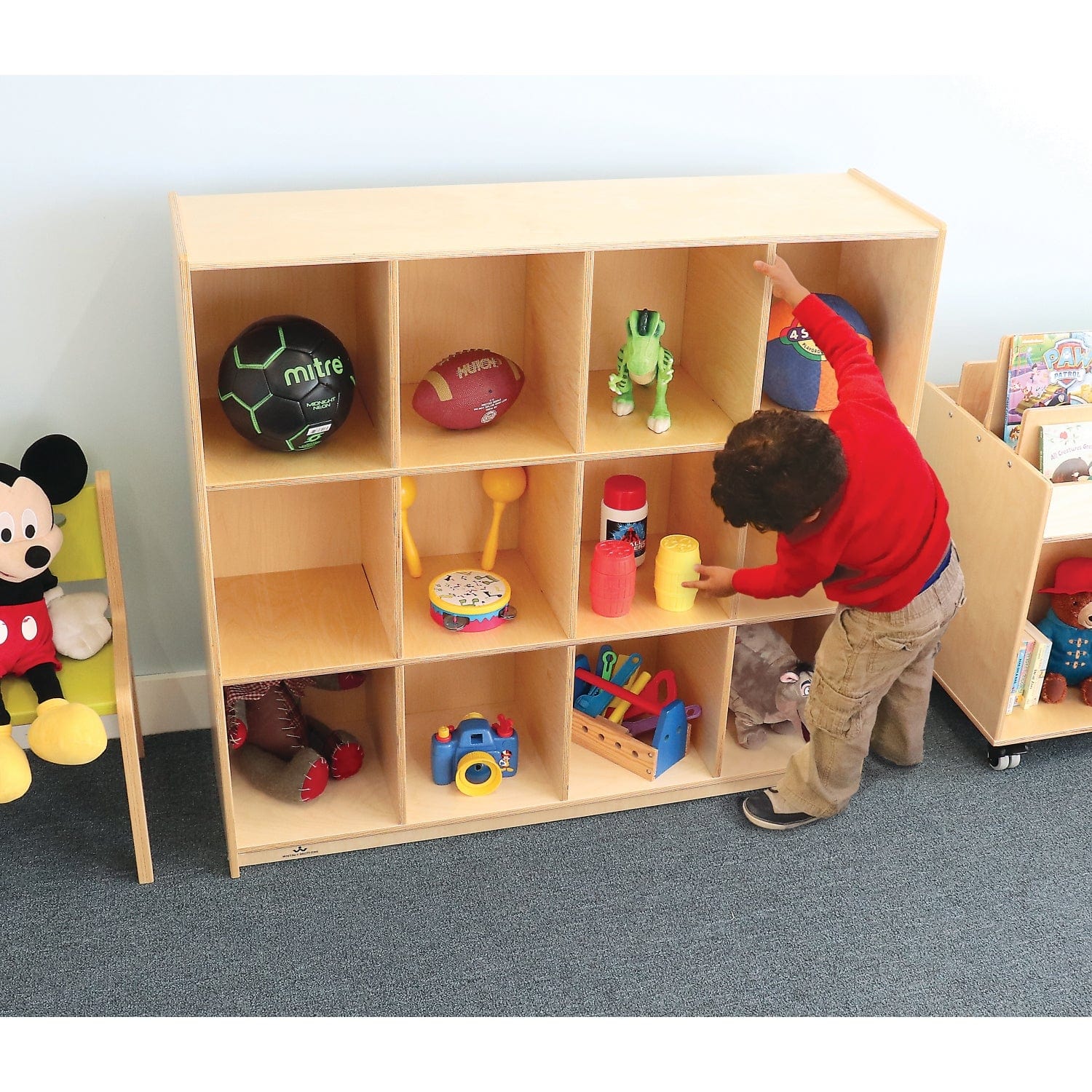 12-Cubby Backpack Storage Cabinet for Kids - Organize School Supplies, Toys & Books - Perfect for Classrooms, Playrooms & Home Organization
