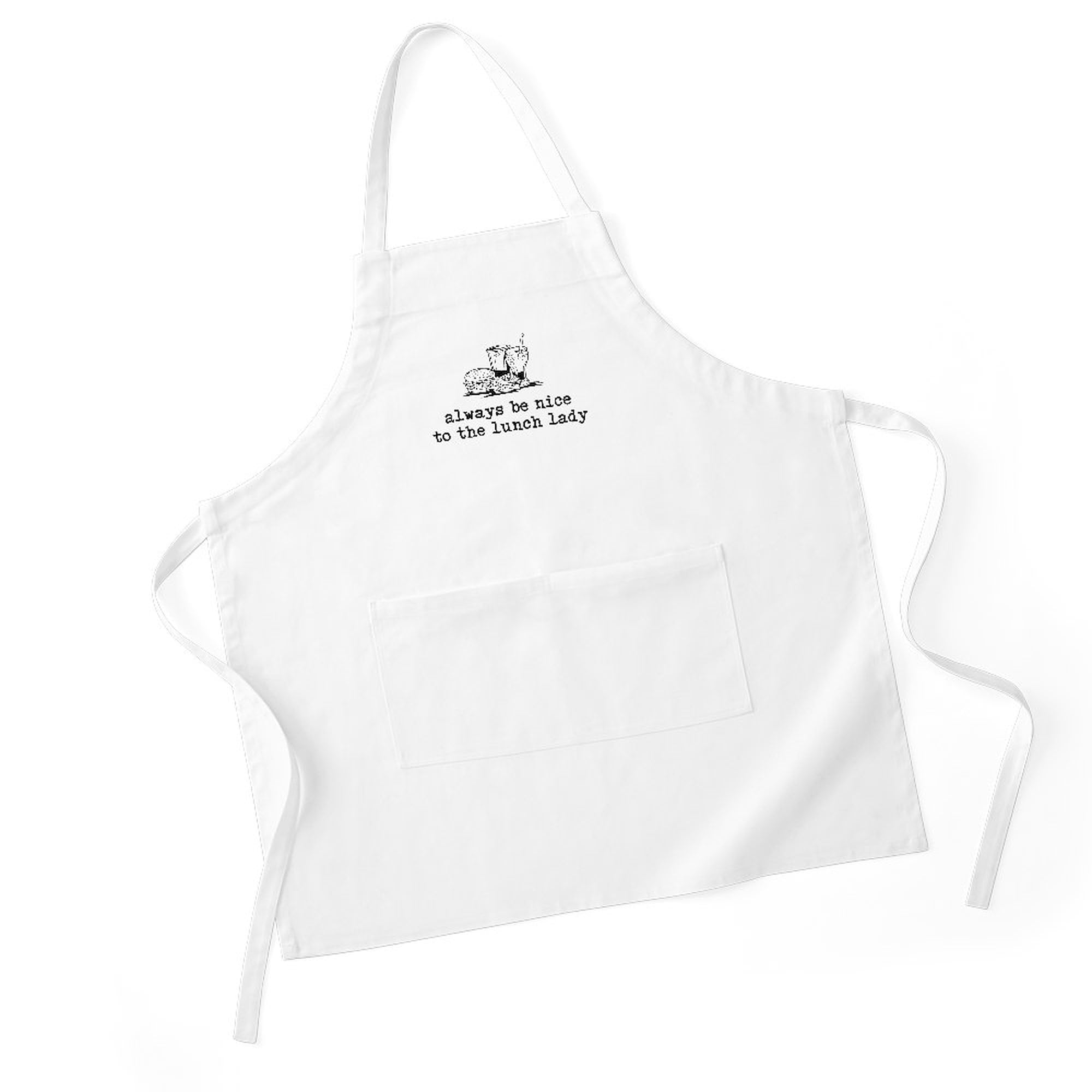 Best Kitchen Apron for Cooking & Baking - CafePress Lunch Lady Apron with Pockets, BBQ Grilling Apron, Durable Chef Apron - Perfect for Home Cooks, Professional Chefs & Outdoor Grilling