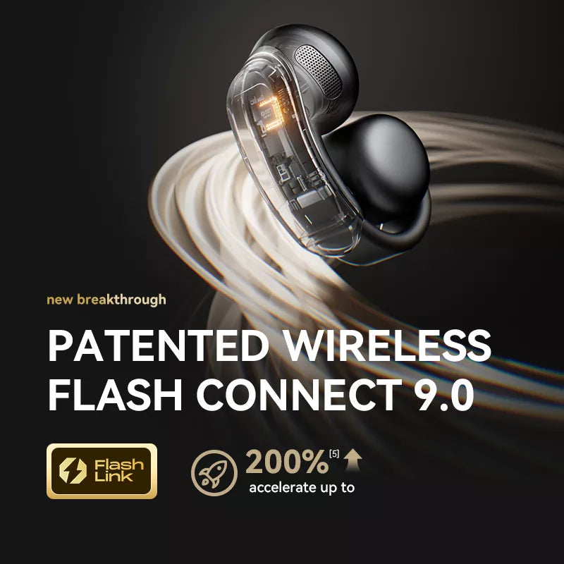 Sanag S9S Wireless Bluetooth Ear Clip Headphones with Air Conduction Technology - Perfect for Running, Cycling, and Outdoor Sports