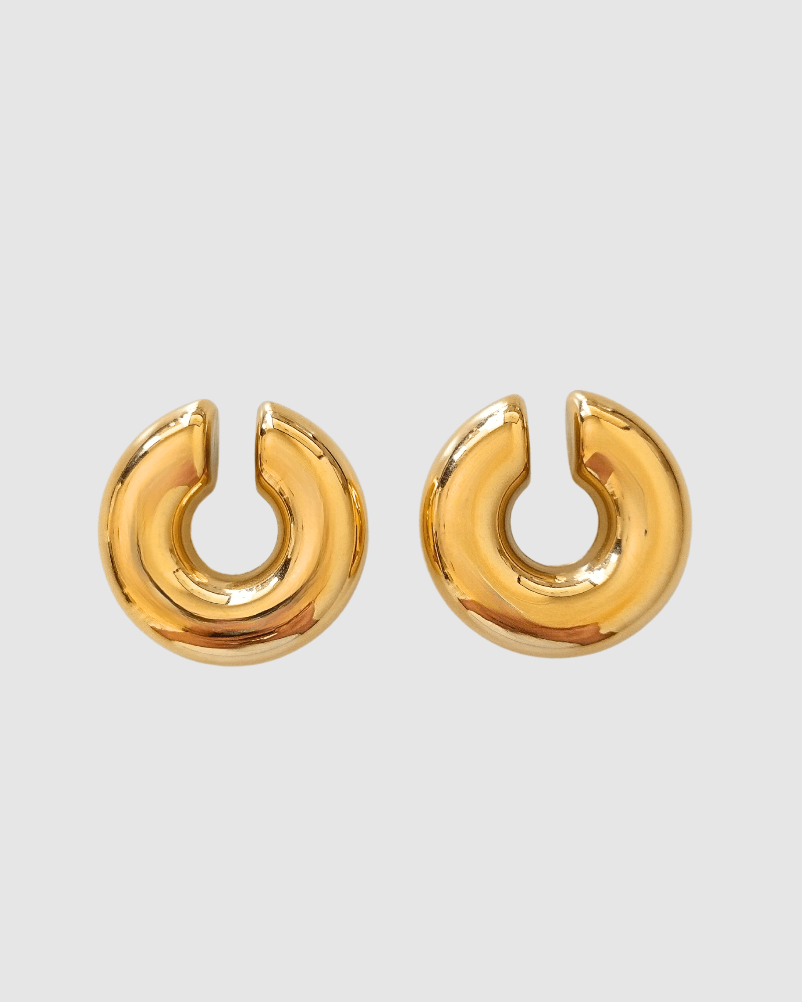Izoa Cleo Gold Ear Cuff Set - Elegant Non-Piercing Earrings for Women, Perfect for Parties, Weddings & Everyday Wear