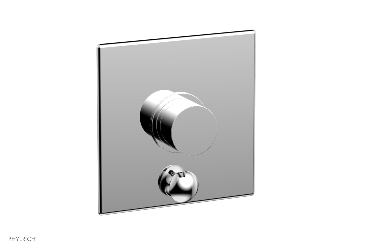 Premium BASIC II Pressure Balance Shower Valve Trim Set with Diverter & Handle - Chrome Finish (4-Inch Centers) - Perfect for Bathroom Renovation & Modern Home Upgrades