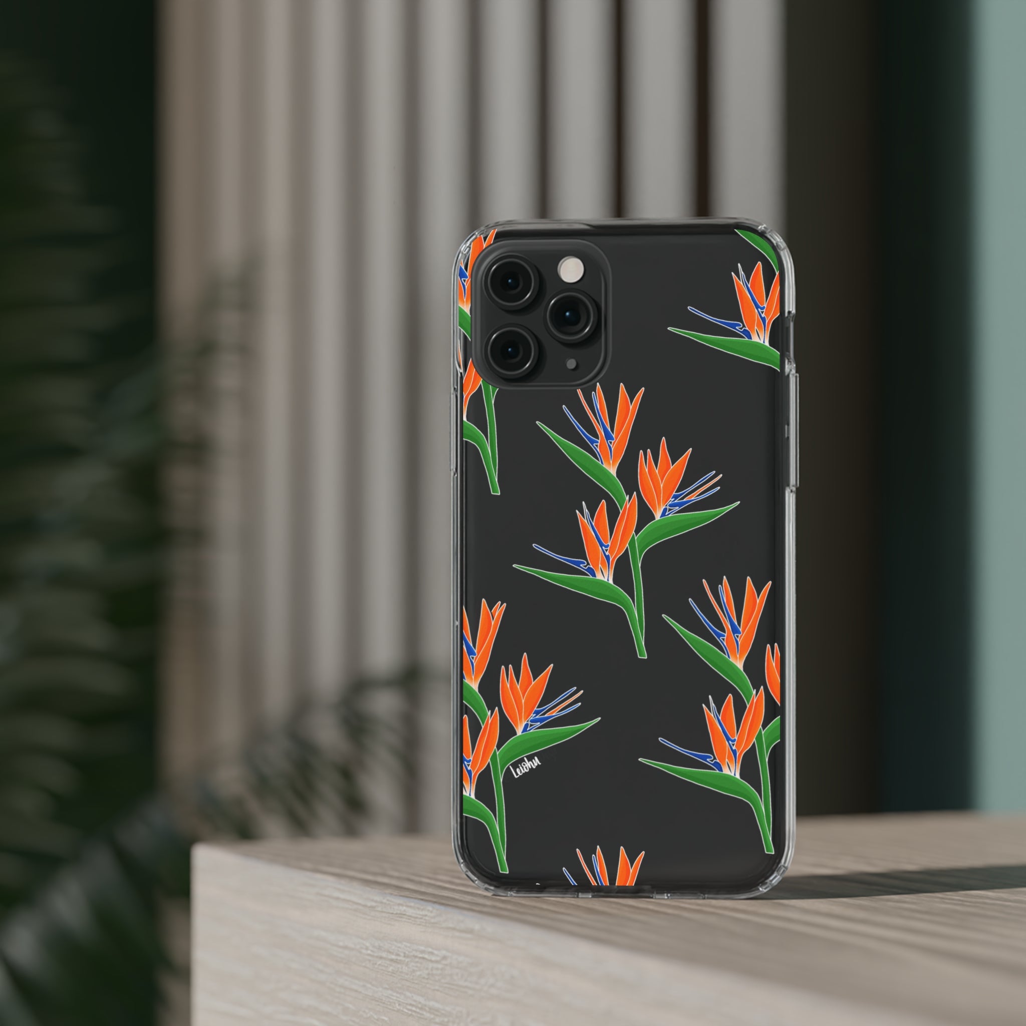 Bird of Paradise Clear Phone Case - Durable Protective Cover for iPhone & Samsung - Perfect for Nature Lovers & Tropical Style
