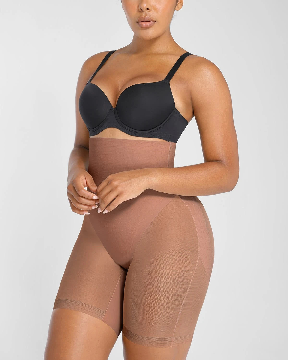 AirSlim® Mesh Smooth Butt Lifting Shorts for Women - High Waist Tummy Control Shapewear - Comfortable & Breathable for Workout, Yoga & Everyday Wear