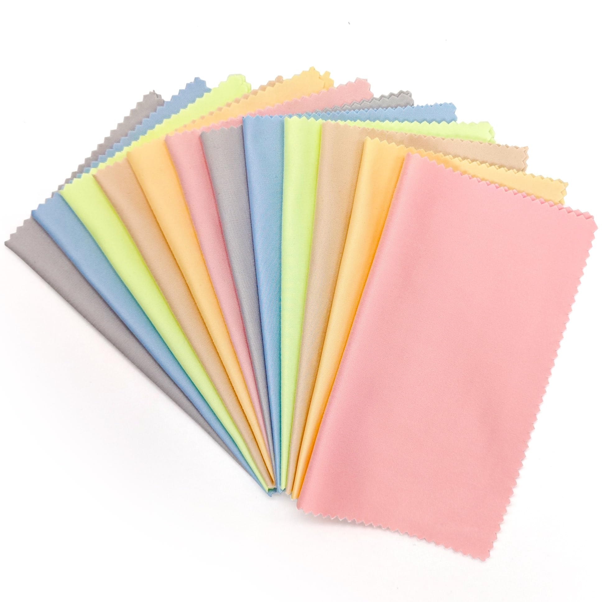 AIMI Multi-Color Microfiber Cleaning Cloths - 12 Pack 6x7 Inch Lens Cleaning Cloths for Glasses, Phones, Screens & Delicate Surfaces | Perfect for Home, Office, Travel & Car Use