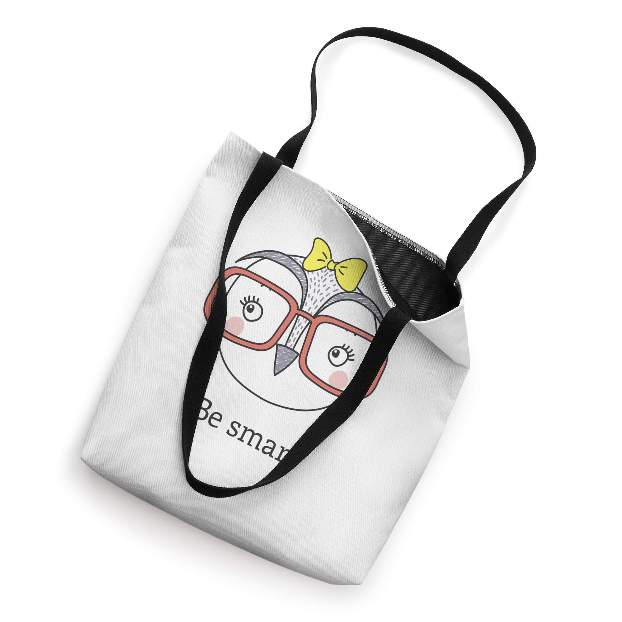 Smart Owl Tote Bag - Funny Cartoon Design for Work & School