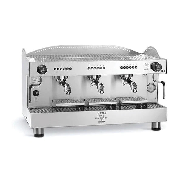 AMTPO 3-Group Automatic Espresso Machine with UL/NSF Certification, 220V Commercial Coffee Maker (Model B2016DE3IS4E) - Perfect for Cafes, Restaurants & Coffee Shops