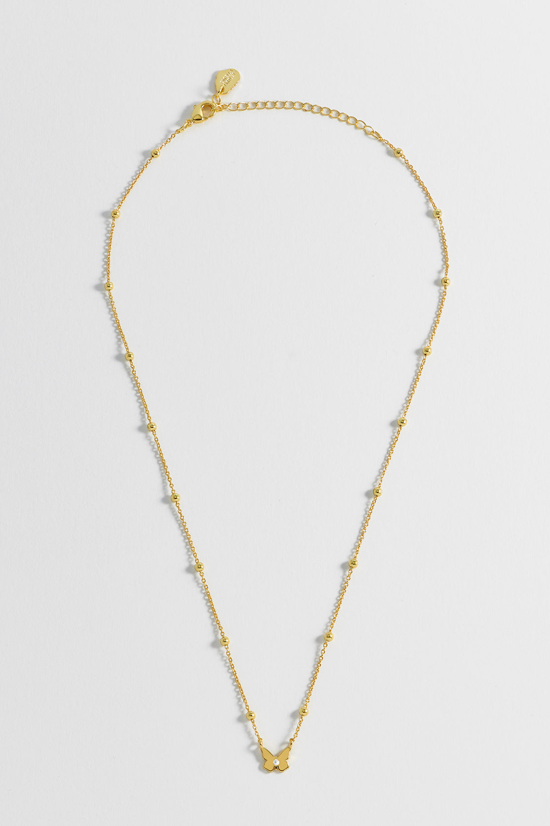 Elegant Pearl Butterfly Necklace for Women - Dainty Gold Plated Jewelry Gift for Her - Perfect for Weddings, Anniversaries & Special Occasions