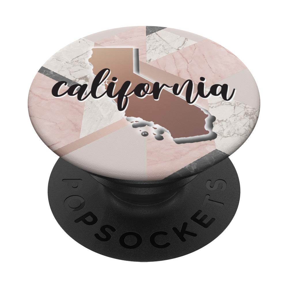 Stylish California Home State Rose Gold Marble Design Phone Case - Perfect for iPhone & Android Protection | Ideal for Travel, Work & Everyday Use