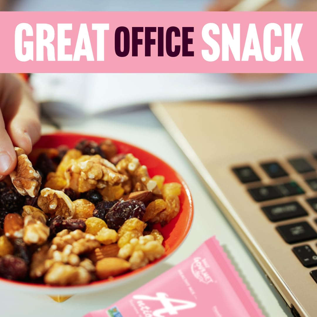 Premium Unsalted Mixed Nuts Snack Packs - Healthy No Peanuts Trail Mix, 48 Individually Wrapped Deluxe Assorted Nuts for Office, Gym & Travel Snacking - Gluten Free & Non-GMO