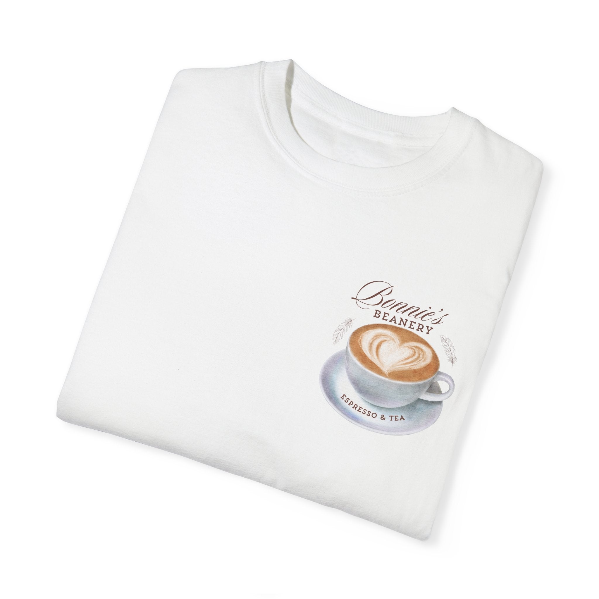 Bonnie's Beanery T-Shirt | Soft Cotton Graphic Tee for Women & Men | Casual Wear for Coffee Lovers & Cafe Outings