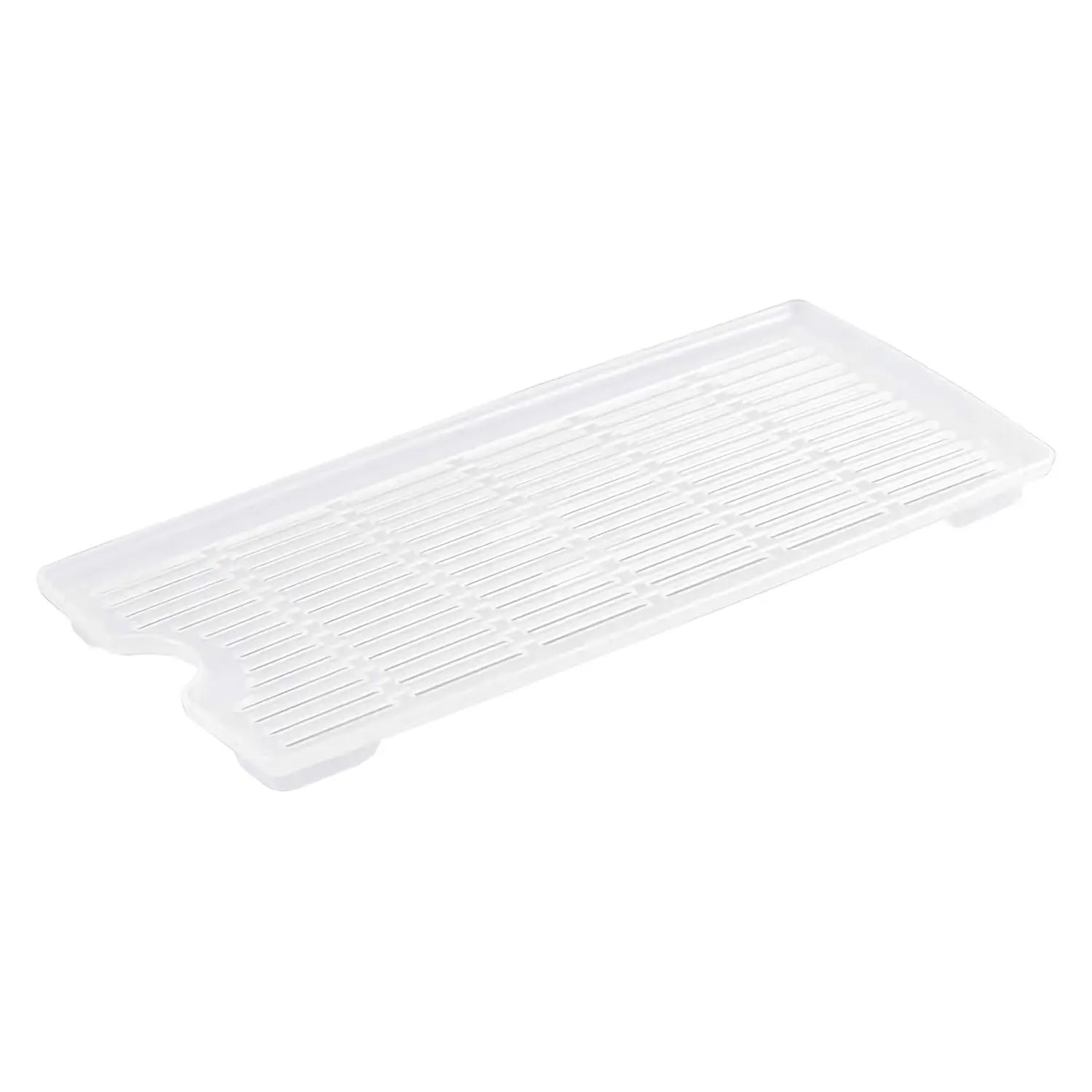 Entec High Pack Antibacterial Polypropylene Drainer Tray - Dish Drying Rack for Kitchen, Bathroom & RV Use | BPA-Free Plastic Utensil Organizer with Drainage Holes | Space-Saving Storage Solution