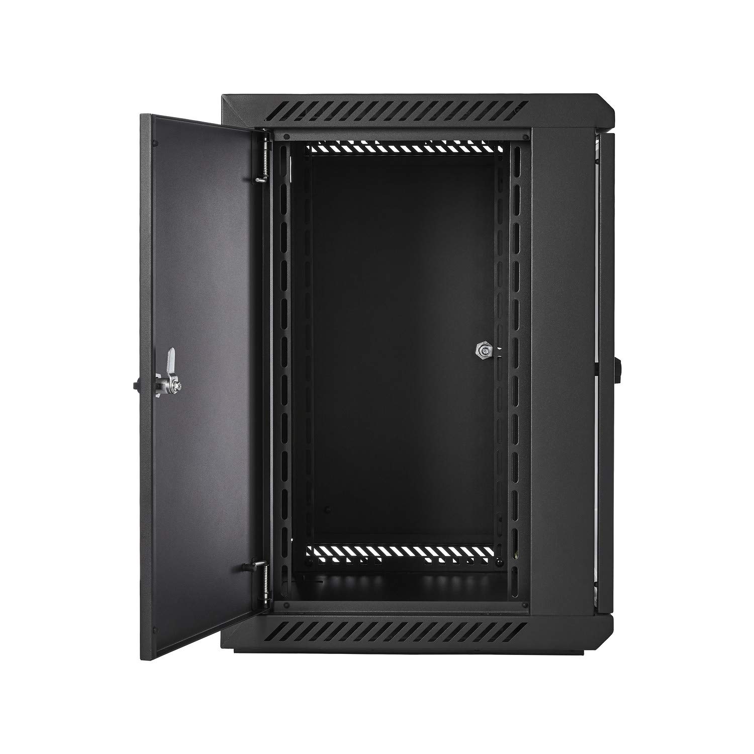 V7 RMWC12UG450-1N 12U Wall Mount Server Rack Cabinet with Glass Door - Ideal for Network Equipment, Data Centers & Home Office Server Storage