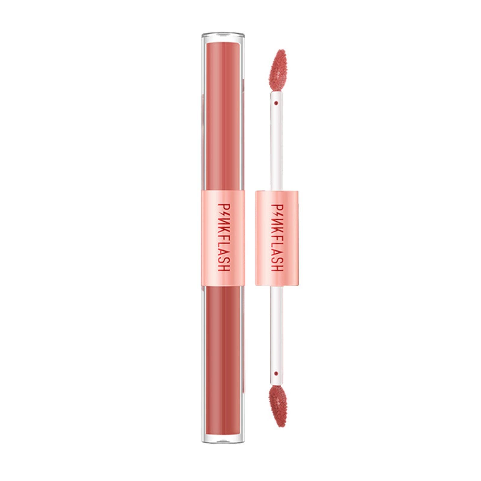 3ml Matte Double-Headed Lip Gloss Set - Long Lasting Moisturizing Nude Lipstick, Waterproof & Non-Sticky Lip Glaze for All-Day Wear | Perfect for Daily Makeup, Parties, and Special Occasions