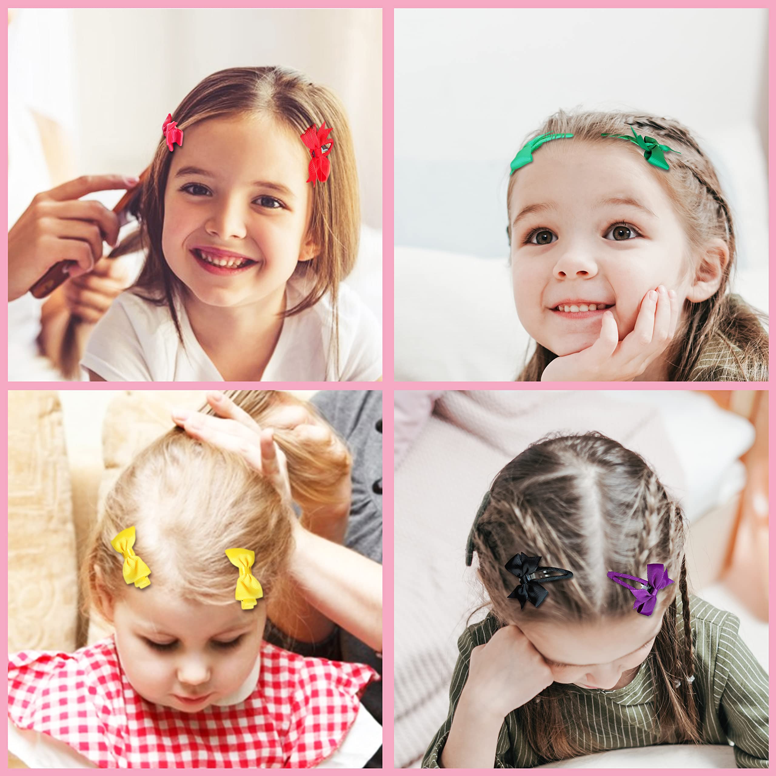 24PCS Baby Hair Bows with Alligator Clips - Cute Hair Accessories for Girls, Kids, Teens & Women | Perfect for Parties, School, Weddings & Daily Styling