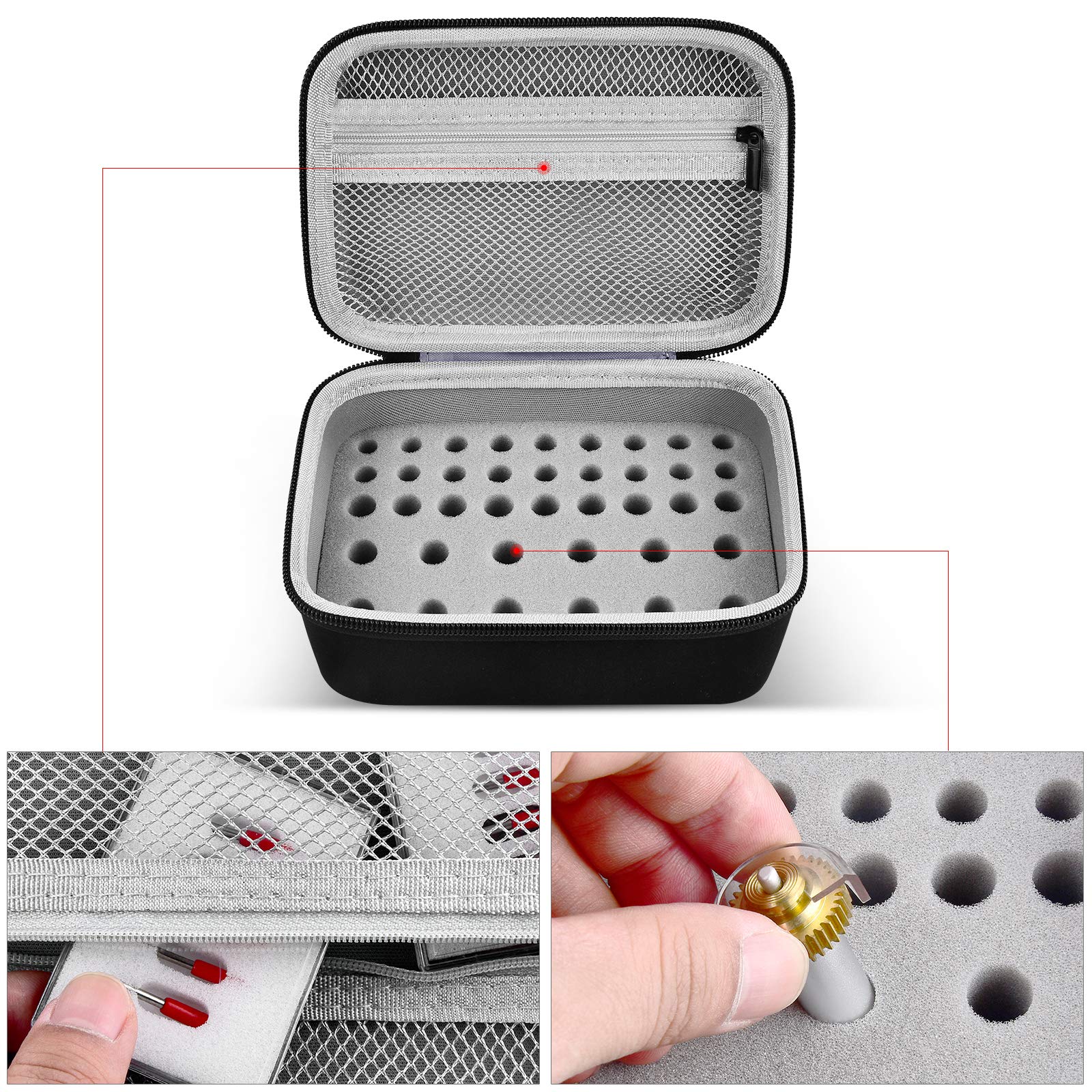PAIYULE Cricut Maker Blades Organizer Case - Compatible with Cricut Maker 3, Explore Air 2, Mint - Holds QuickSwap, Engraving Tip & Bonded-Fabric Blades - Perfect for Crafting, Scrapbooking & DIY Projects (Bag Only)