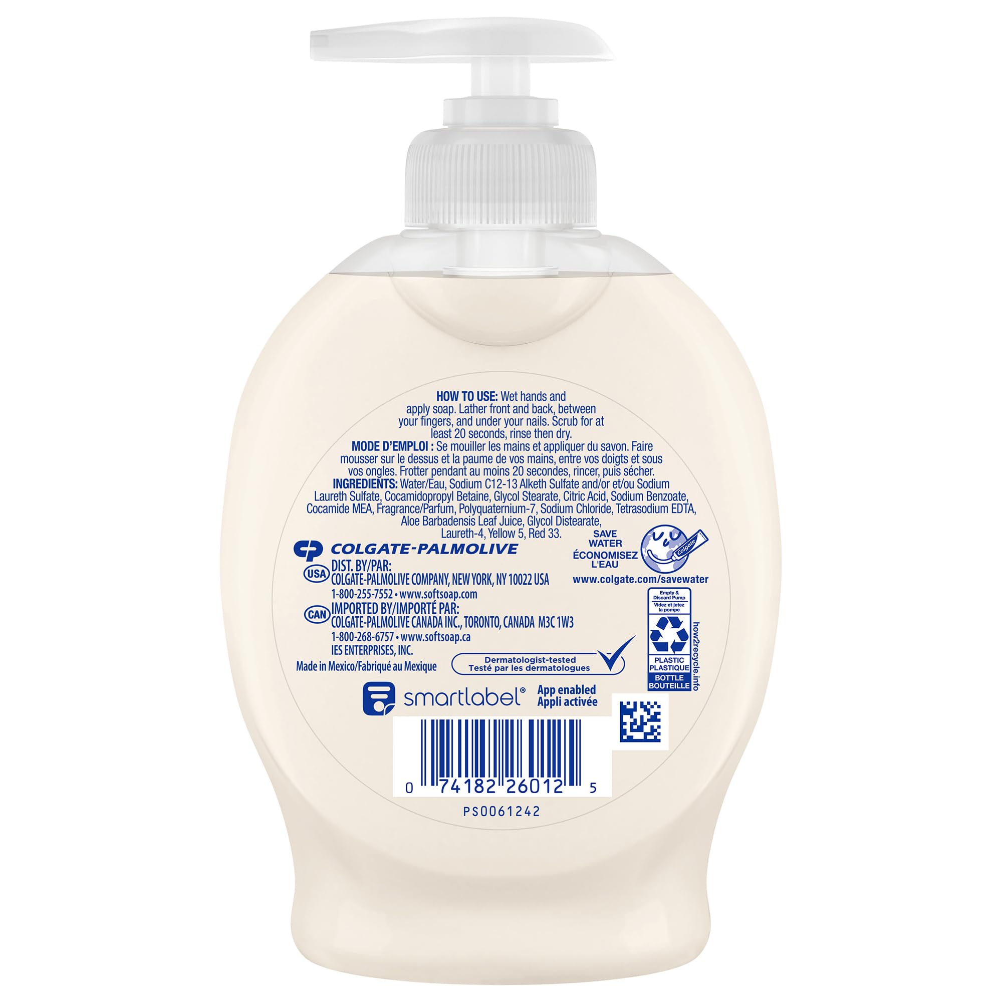 Softsoap Moisturizing Liquid Hand Soap with Aloe Vera - 7.5 Fl Oz (Pack of 6) | Gentle Cleansing & Hydration for Dry Hands | Perfect for Home, Office & Bathroom Use