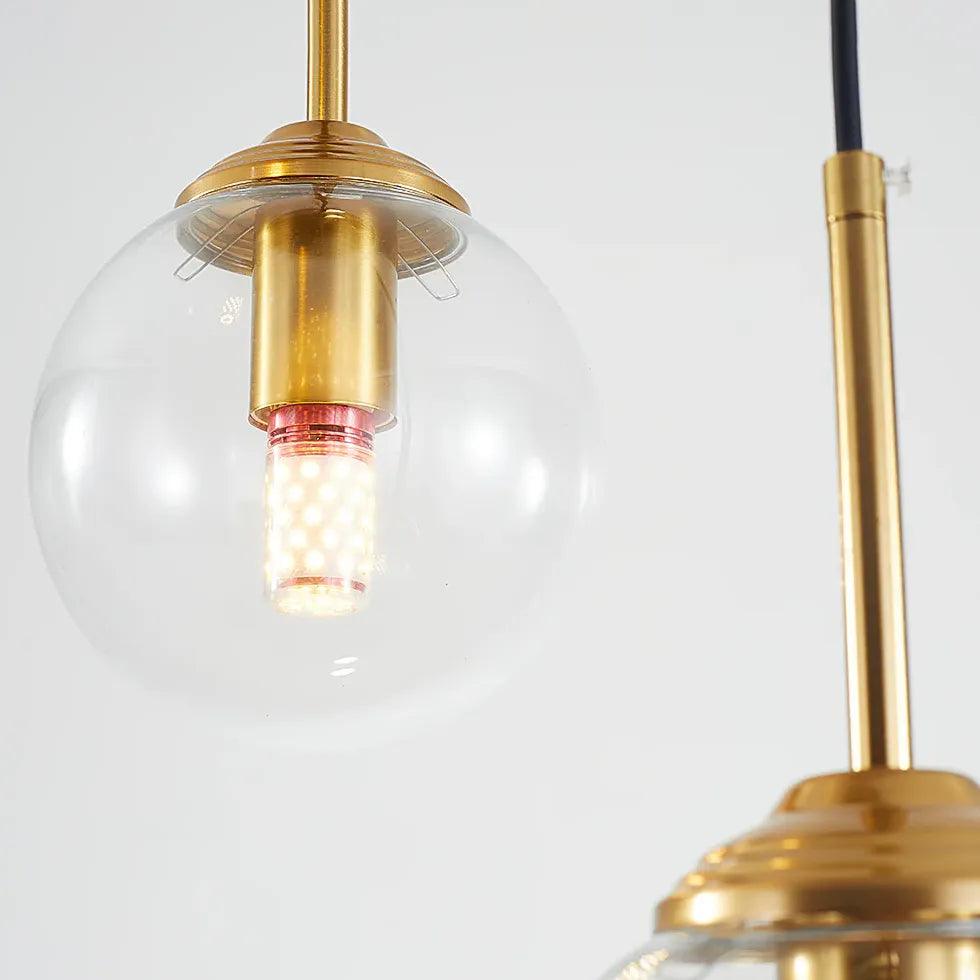 Modern Semi-Transparent Glass Single Bulb Minimalist Pendant Light - Perfect for Kitchen Island, Dining Room, or Bedroom Lighting