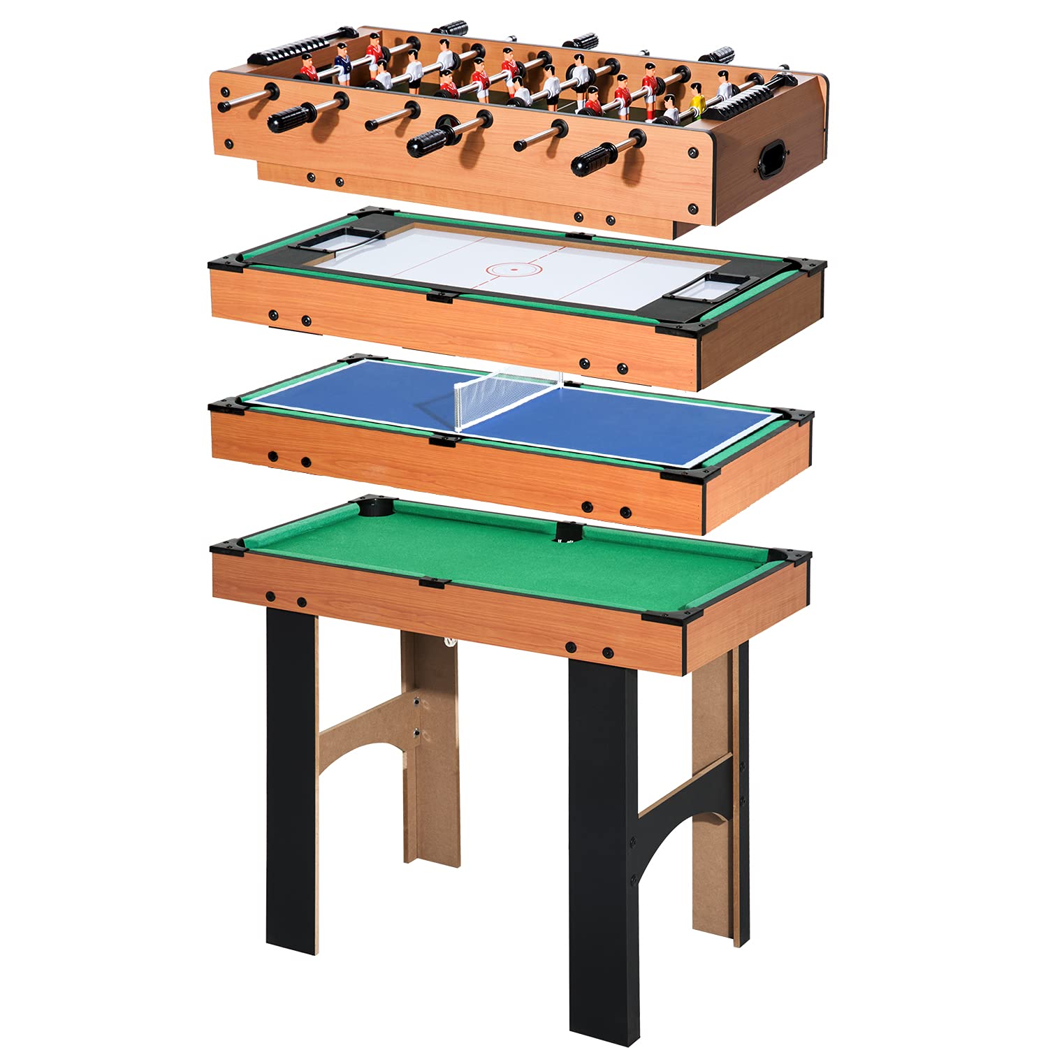 DecHome 2-in-1 Folding Game Table for Pool & Ping Pong - 55