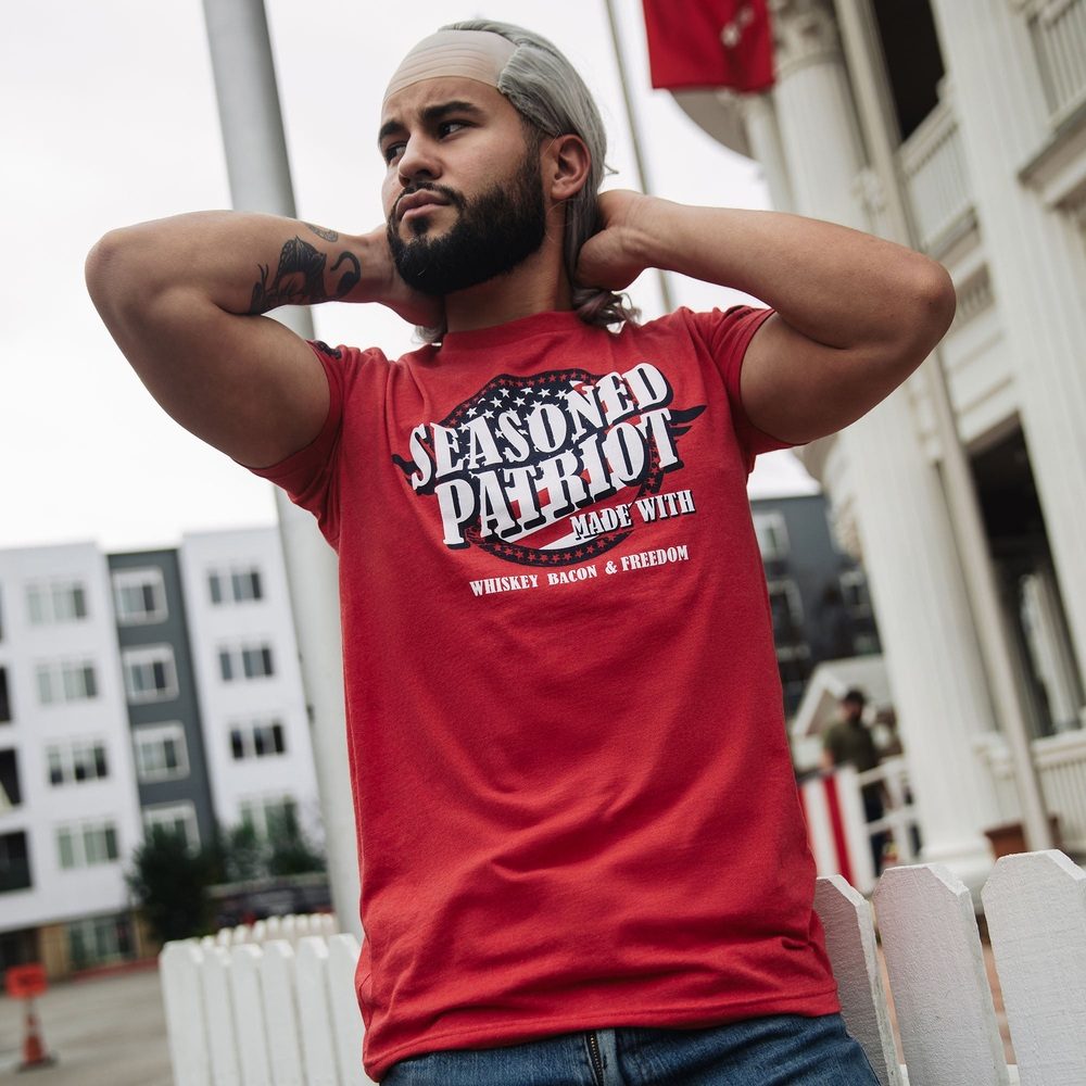 Patriotic American Flag T-Shirt for Men & Women - Red, White & Blue - Perfect for 4th of July, Veterans Day & Political Rallies