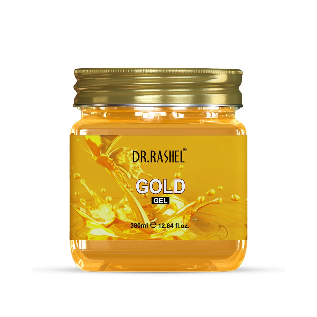 DR.RASHEL Gold Gel for Face & Body - Hydrating & Brightening Skincare (380ml) - Perfect for Daily Moisturizing & Glowing Skin Care Routine