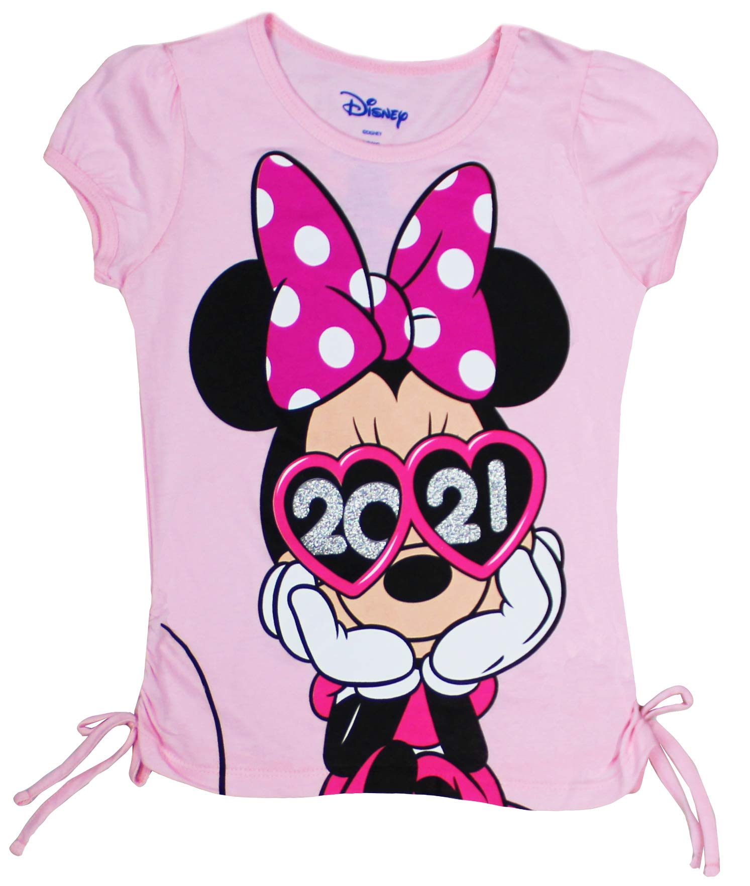 Disney 2021 Glam Minnie Mouse T-Shirt for Women - Cute Graphic Tee for Casual Wear, Disneyland Trips & Themed Parties
