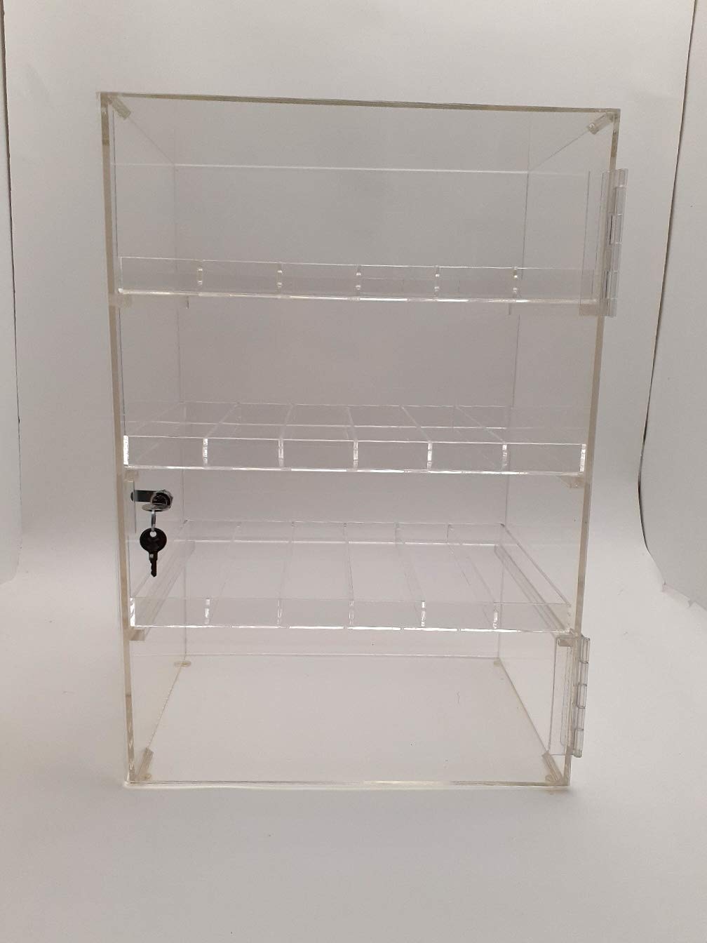 Lockable Vertical Clear Acrylic Display Case - 20