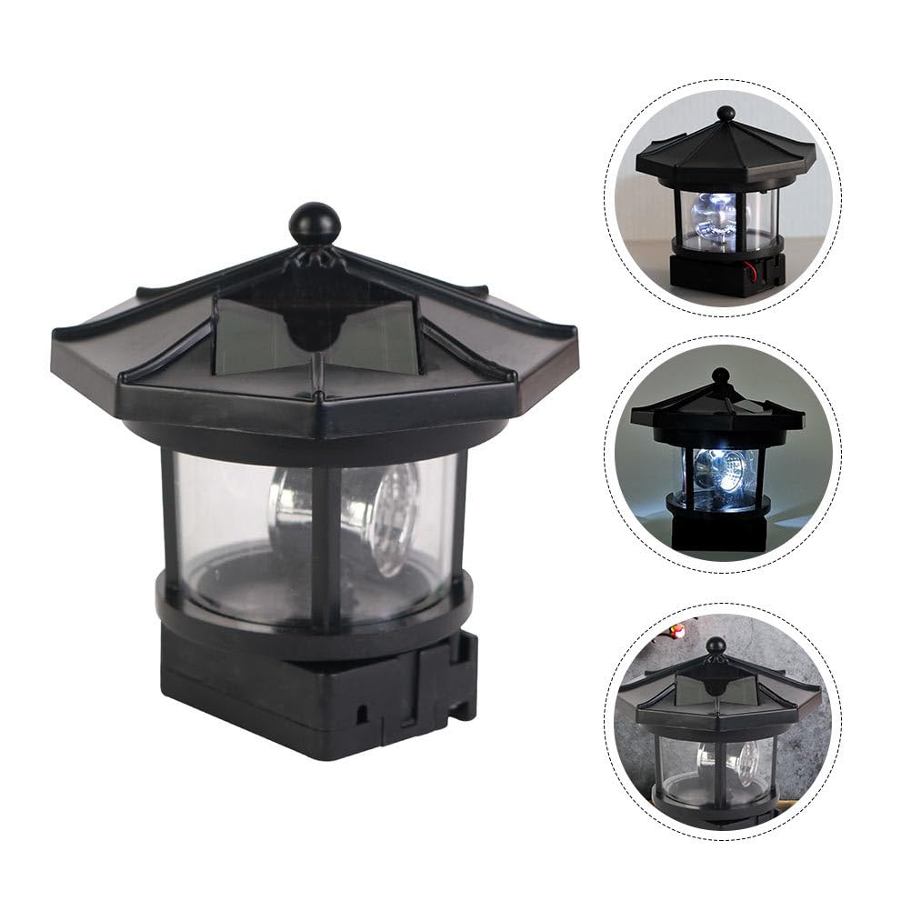 Rotatable LED Solar Lighthouse Lights - Waterproof Outdoor Solar Walkway & Garden Lights for Yard Decor - Perfect for Pathways, Lawns, and Outdoor Landscaping
