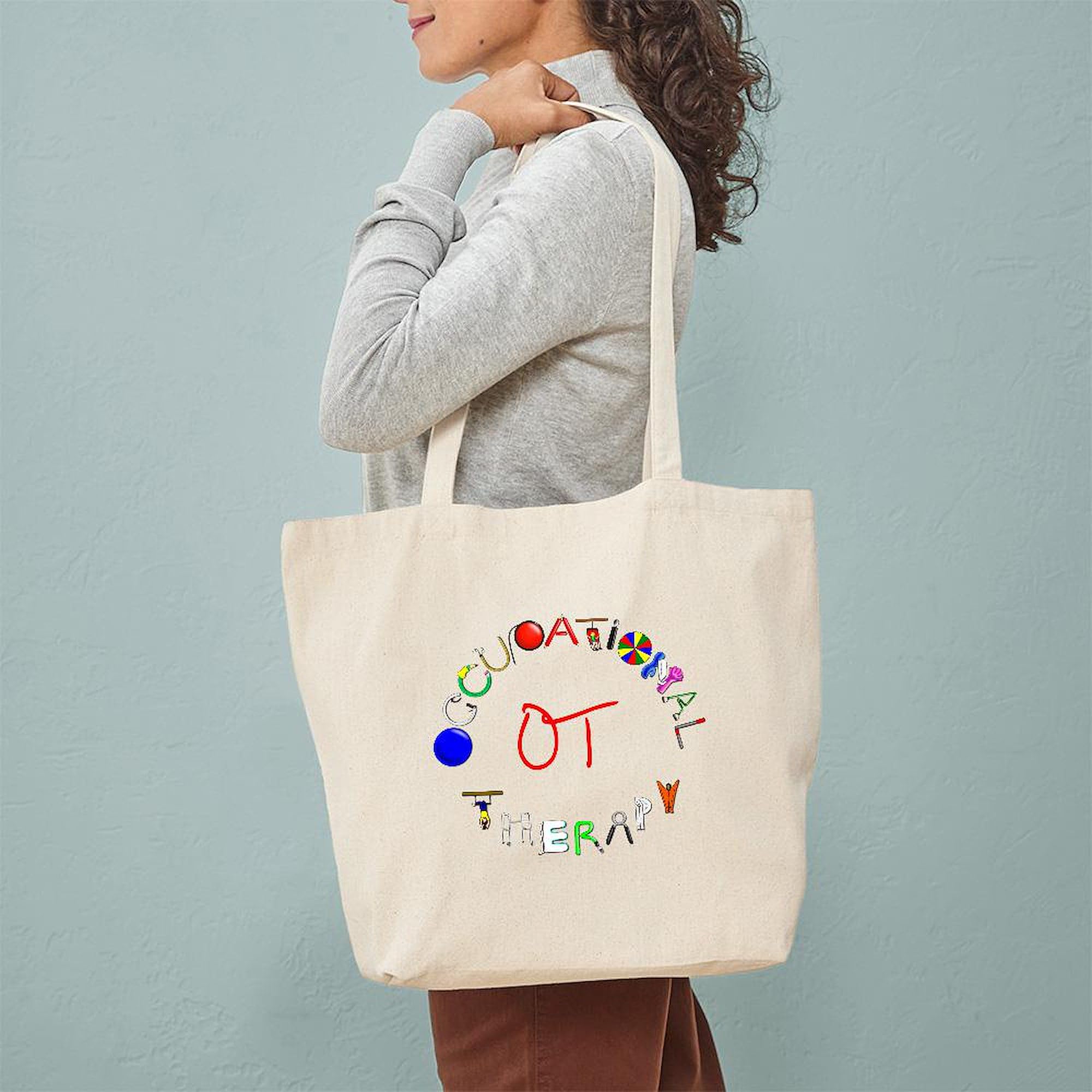 CafePress G7901 Natural Canvas Tote Bag - Eco-Friendly Reusable Shopping Bag for Groceries, Beach & Daily Use