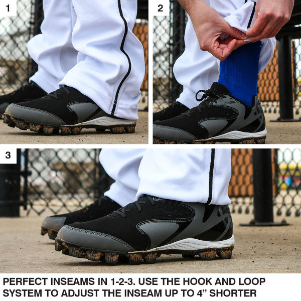 Men's Champro Triple Crown Open Bottom Baseball Pants - Durable & Comfortable Baseball Uniform Pants for Training & Games