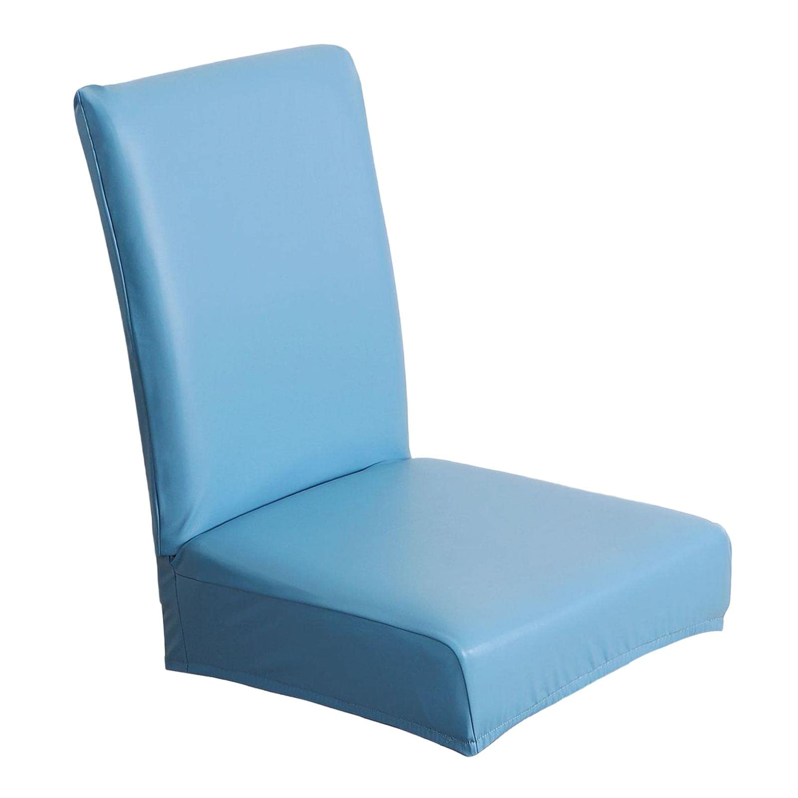 Gazechimp Universal Removable Chair Covers - Waterproof Seat Protectors & Slipcovers for Kitchen, Dining, Hotel (Blue) | Home Decor & Furniture Protection