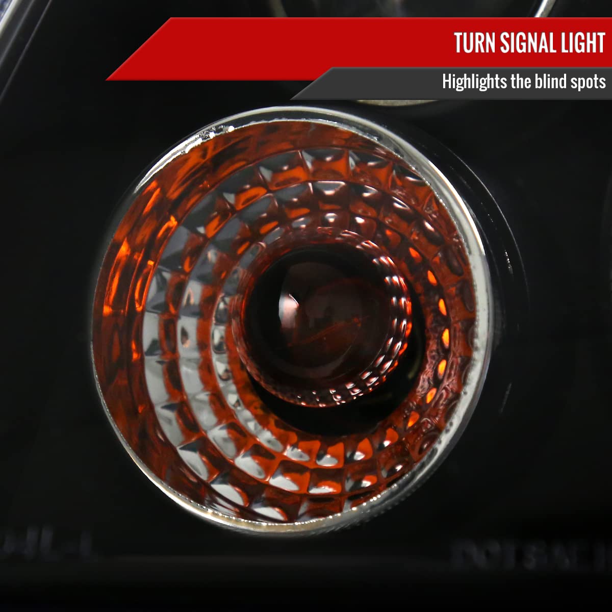 99-05 LED Halo Projector Headlights - Black with Fog Lights | High-Performance Car Headlamps for Night Driving & Off-Road Use