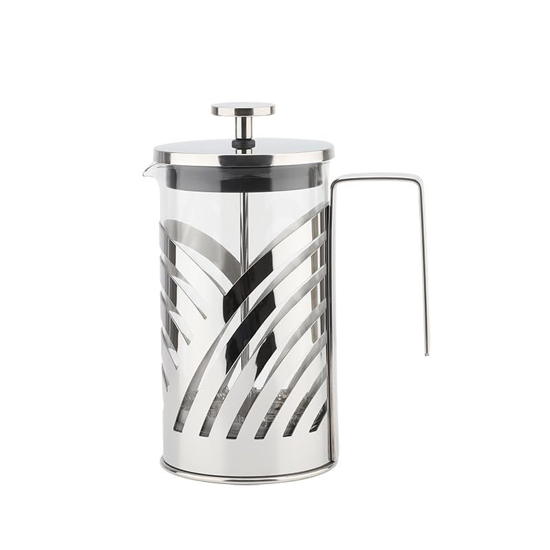 Premium Handmade Coffee Maker - 600ML High-Temperature Resistant Borosilicate Glass French Press with Stainless Steel Filter System | Perfect for Home, Office & Camping Brewing