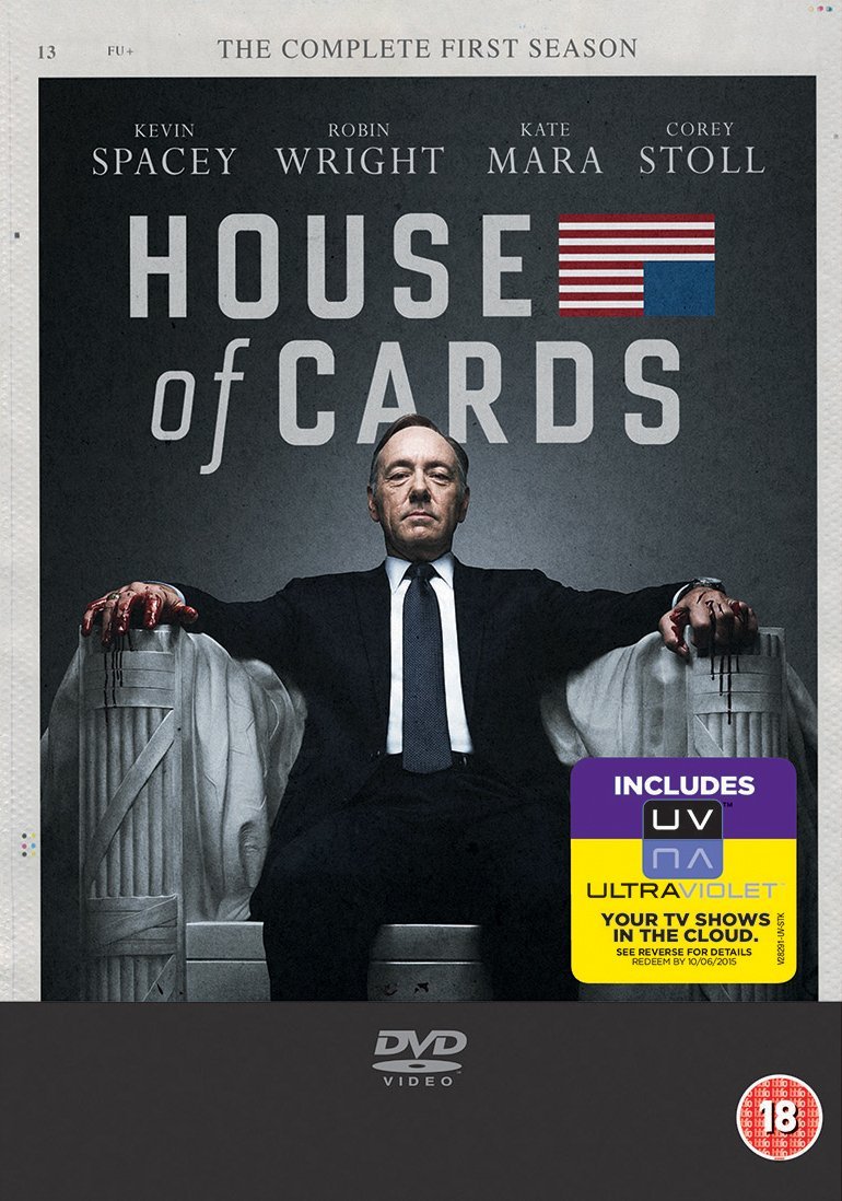 House Of Cards - Season 1 DVD with UV Digital Copy | Political Drama Series | Perfect for Home Entertainment & Gift Giving