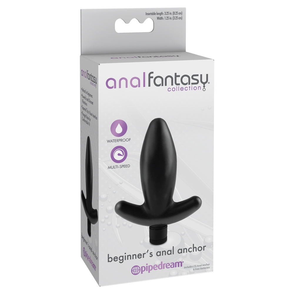 Anal Fantasy Collection - Beginner's Vibrating Anal Anchor Plug for Pleasure & Training | Perfect for Couples Play & Solo Exploration