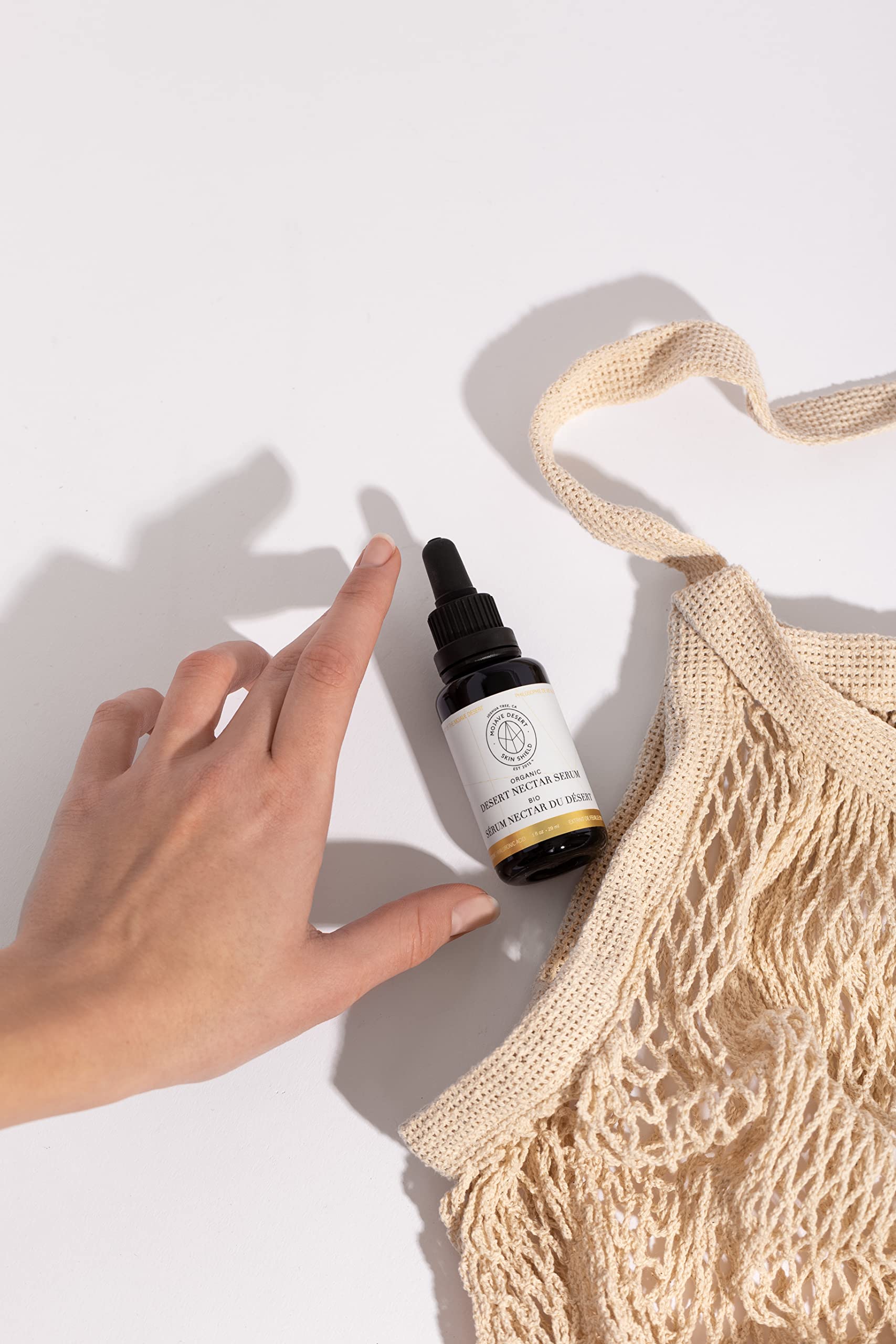 Organic Hyaluronic Acid Face Serum for Anti-Aging & Wrinkle Reduction - Mojave Desert Skin Shield Nectar Serum | Deep Hydration, Plumping & Skin Restoration | Perfect for Daily Skincare Routine & Nighttime Repair