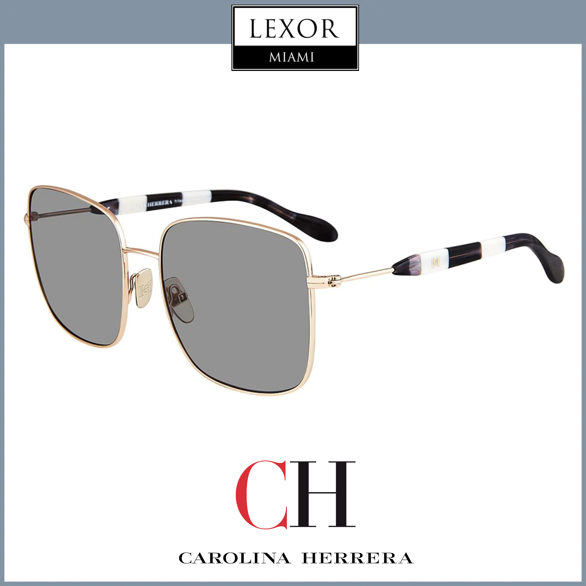Carolina Herrera SHN060M 300Y 57mm Women's Fashion Sunglasses - UV Protection & Stylish Design for Outdoor Activities, Beach & Driving