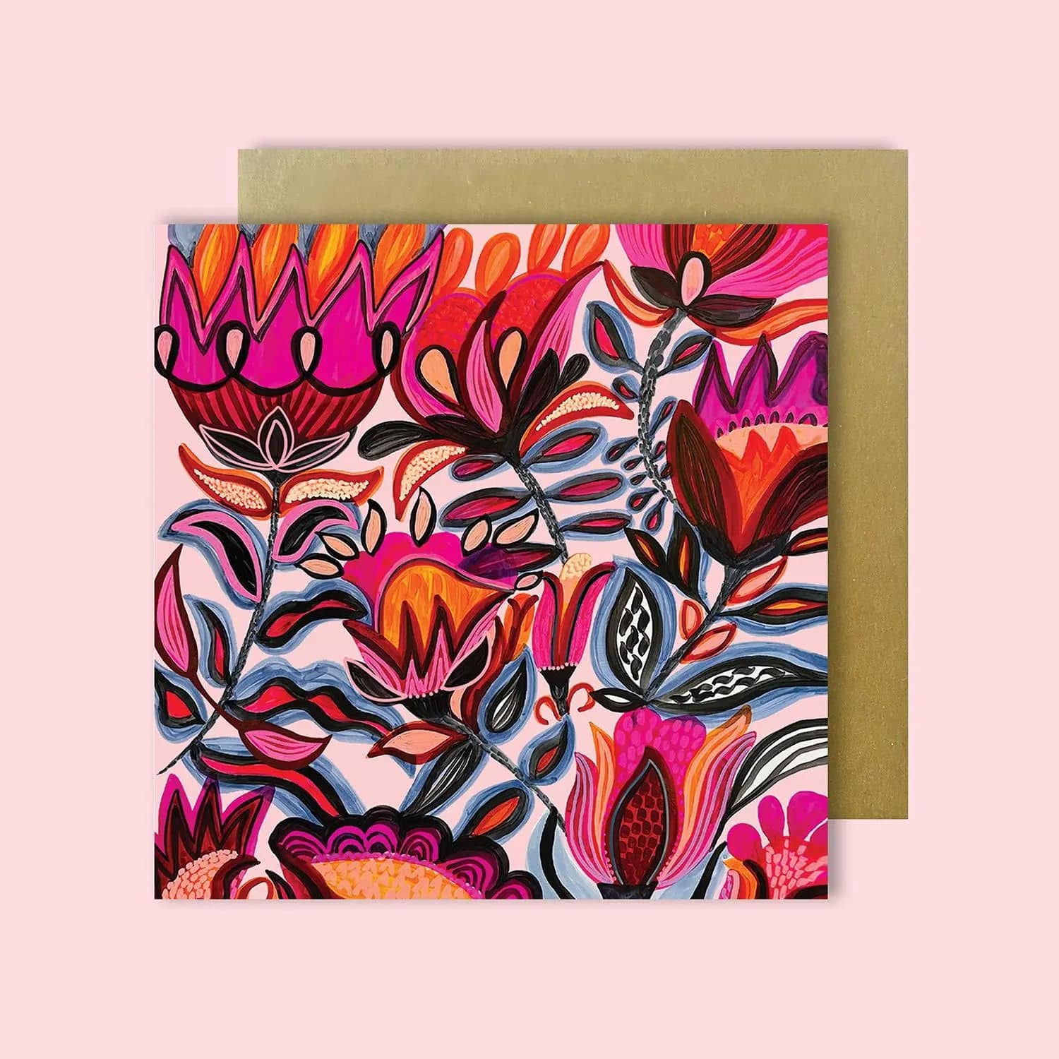 Rosa Botanica Set of 4 Australian Greeting Cards | Floral Botanical Design | Perfect for Birthdays, Thank You, and Special Occasions