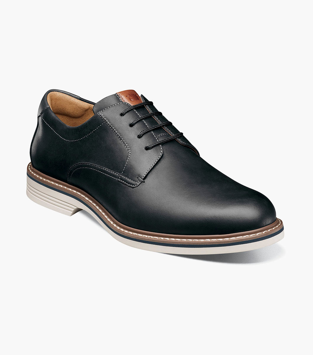 Florsheim Norwalk Black & White Men's Dress Shoes - Classic Oxford Style for Business, Office & Formal Events