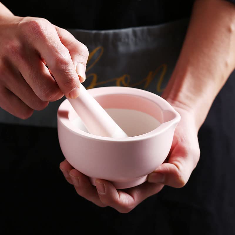 123Arts 3.5-Inch Ceramic Mortar and Pestle Set - Colorful Pill Crusher & Spice Grinder for Kitchen, Pharmacy, and Herbal Use | Perfect for Grinding Spices, Crushing Pills, and Mixing Herbs