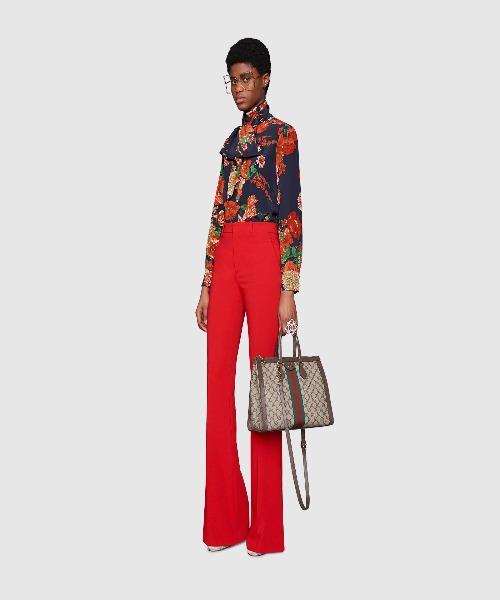 Gucci Ophidia GG Medium Tote Bag for Women - Luxury Designer Handbag with GG Supreme Canvas & Leather Trim - Perfect for Work, Travel & Everyday Use
