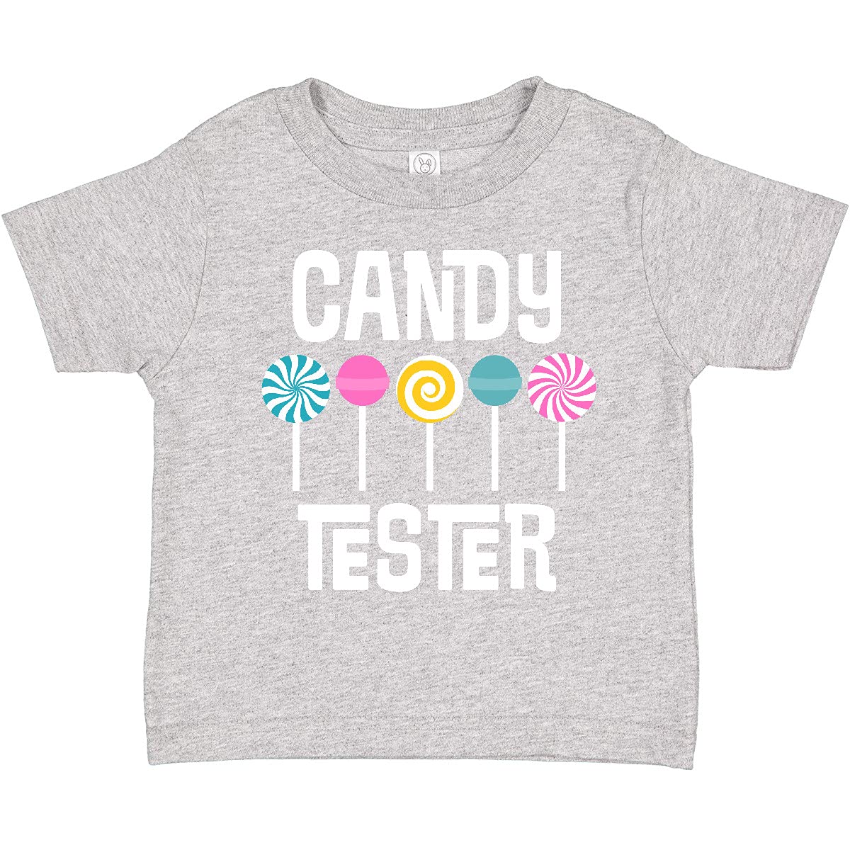 Inktastic Candy Tester Cute Sweets Toddler T-Shirt - Soft Cotton Tee for Baby Boys & Girls - Perfect for Birthday Parties, Family Photos & Everyday Play